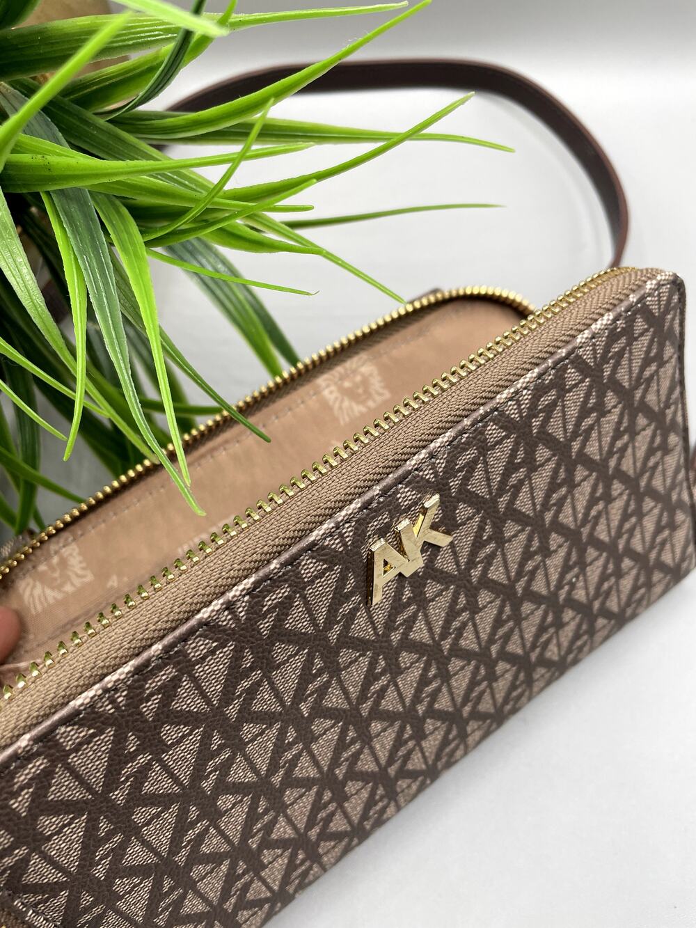 Anne Klein Brown Wallet On The Go Wallet Crossbody Purse